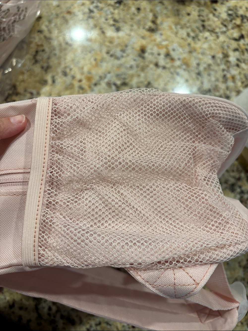 Target Deal Worthy Light Pink Backpack with Gray Trim - Picture 4 of 5